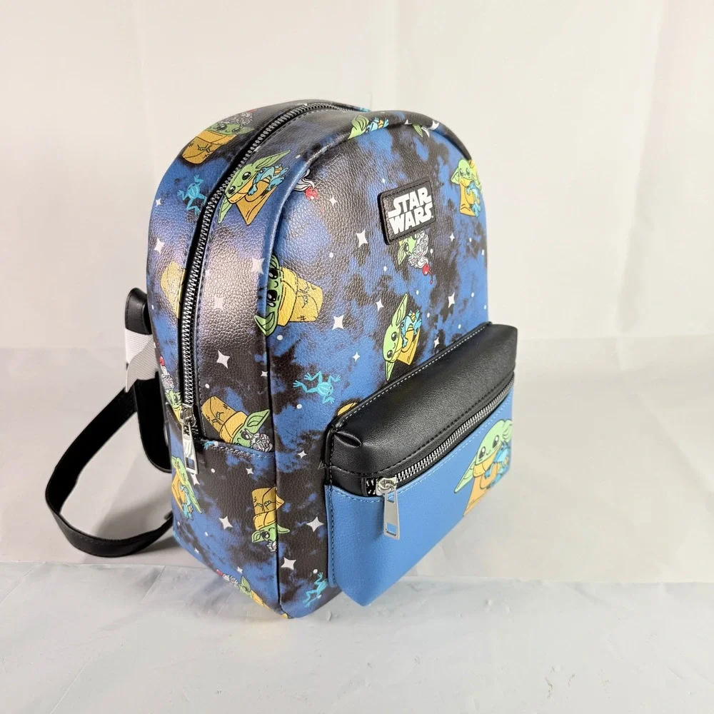 Star Wars Mandalorian Grogu Frog Dessert Galaxy Mini Backpack NWT